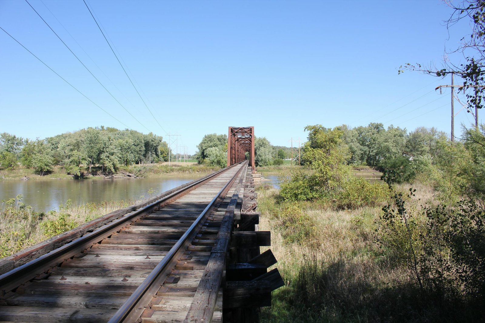 Looking north